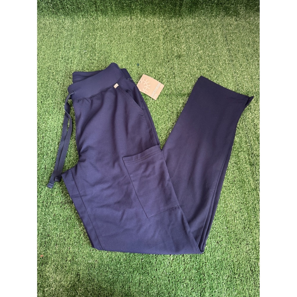 HYPOTHESIS Women's Navy Blue Cargo Scrub Pants Size S